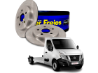2 Disco de Freio Hipper Freios para Renault Master 2.3 2013 até 2023 - Cod. HF843C