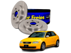 2 Disco de Freio Dianteira Hipper Freios para Audi S3 1.8 20V Turbo 1999 até 2003 - Cod. HF85C