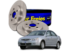 2 Disco de Freio Hipper Freios para Kia Cerato 1.6 16V 2006 até 2013 - Cod. HF358A
