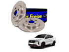 2 Disco de Freio Hipper Freios para Fiat Fastback 1.0 12V AUDACE DRIVE IMPETUS VERSÃO BASE GSE Flex Híbrido 2023 até 2025 - Cod. HF42B