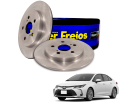 2 Disco Freio Hipper Freios Corolla 1.8 2.0 16V ALTIS ALTIS HYBRID ALTIS HYBRID PREMIUM ALTIS PREMIUM GLI GR-S GR-SPORT XEI Flex Híbrido 20/24