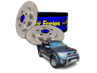 2 Disco de Freio Hipper Freios para Toyota Hilux 2.7 2.8 3.0 2008 até 2022 - Cod. HF512