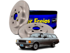 2 Disco de Freio Hipper Freios para Chrysler Caravan 3.3 12V 2.4 16V 1993 até 2001 - Cod. HF730B