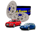 2 Disco de Freio Hipper Freios para Volkswagen Golf 2.0 8V 1999 até 2013 - Cod. HF88E