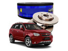 2 Disco de Freio Dianteira Hipper Freios para Chevrolet Captiva 2.4 3.0 3.6 2008 até 2017 - Cod. HF26C