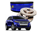2 Disco de Freio Hipper Freios para Ford Edge 3.5 24V 2008 até 2015 - Cod. HF260