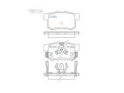 Pastilha de Freio Traseira WILLTEC para Honda CR-V EXL LX 2005 até 2016 - Cod. FP126