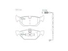 Pastilha de Freio Traseira WILLTEC para BMW 320i 2.0 2006 até 2024 - Cod. FP925