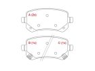 Pastilha de Freio Traseira WILLTEC para Dodge Journey 2.7 2009 até 2012 - Cod. PW132