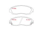 Pastilha de Freio Dianteira WILLTEC para Honda CR-V LX 2012 até 2024 - Cod. PW193