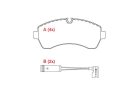 Pastilha de Freio Dianteira WILLTEC para Mercedes-Benz Sprinter 311 314 415 416 515 516 2013 até 2022 - Cod. PW210