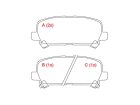 Pastilha de Freio Traseira WILLTEC para Chevrolet TrailBlazer 2.8 3.6 2014 até 2024 - Cod. PW236