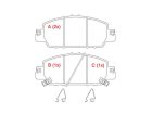 Pastilha de Freio Dianteira WILLTEC para Honda Civic 1.5 2.0 16V EX SI TOURING 2018 até 2021 - Cod. PW266