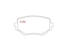 Pastilha de Freio Dianteira WILLTEC para Suzuki Vitara 1.6 16V 1.6 8V 1995 até 2000 - Cod. PW432