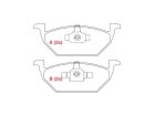 Pastilha de Freio Dianteira WILLTEC para Audi A3 1.6 8V 1.8 20V 1999 até 2002 - Cod. PW58