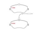 Pastilha de Freio Dianteira WILLTEC para Peugeot 407 2.0 3.0 2005 até 2009 - Cod. PW607