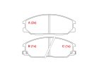 Pastilha de Freio Dianteira WILLTEC para Ssang-Yong Rexton 2.7 20V I5 XDI RX270 2004 até 2018 - Cod. PW644