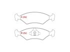 Pastilha de Freio Dianteira WILLTEC para Ford Courier 1.4 16V 1.3 1.6 8V 1997 até 2009 - Cod. PW65