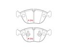 Pastilha de Freio Dianteira WILLTEC para Mercedes-Benz SLK 32 AMG 2001 até 2003 - Cod. PW666