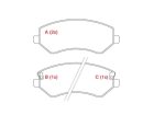 Pastilha de Freio Dianteira WILLTEC para Chrysler Grand Caravan 2001 até 2006 - Cod. PW723