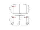 Pastilha de Freio Traseira WILLTEC para Kia Sorento 2011 até 2020 - Cod. PW741