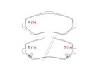 Pastilha de Freio Dianteira WILLTEC para Dodge Journey 2.4 2.7 24V 2.4 16V L4 V6 2009 até 2015 - Cod. PW749
