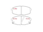 Pastilha de Freio Dianteira WILLTEC para Kia Carens 2.0 16V 2003 até 2014 - Cod. PW764