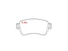 Pastilha de Freio Traseira WILLTEC para Citroen Jumpy 1.5 16V CARGO Furgão Aspirado 2023 - Cod. PW1024