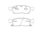 Pastilha de Freio Dianteira WILLTEC para Jeep Grand Cherokee 3.6 24V 5.7 32V 2013 até 2022 - Cod. PW213