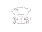 Pastilha de Freio Traseira WILLTEC para Honda Fit EX EXL LXL 1.4 1.5 2009 até 2021 - Cod. PW746